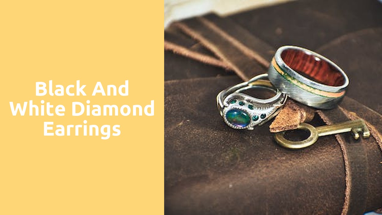 black and white diamond earrings